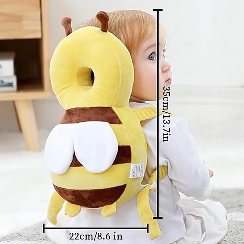 Bumblebee Hug, Little Bee Adjustable Walker Safety Backpack - Soft Polyester, Animal Print, Lightweight & Hand-Wash Only