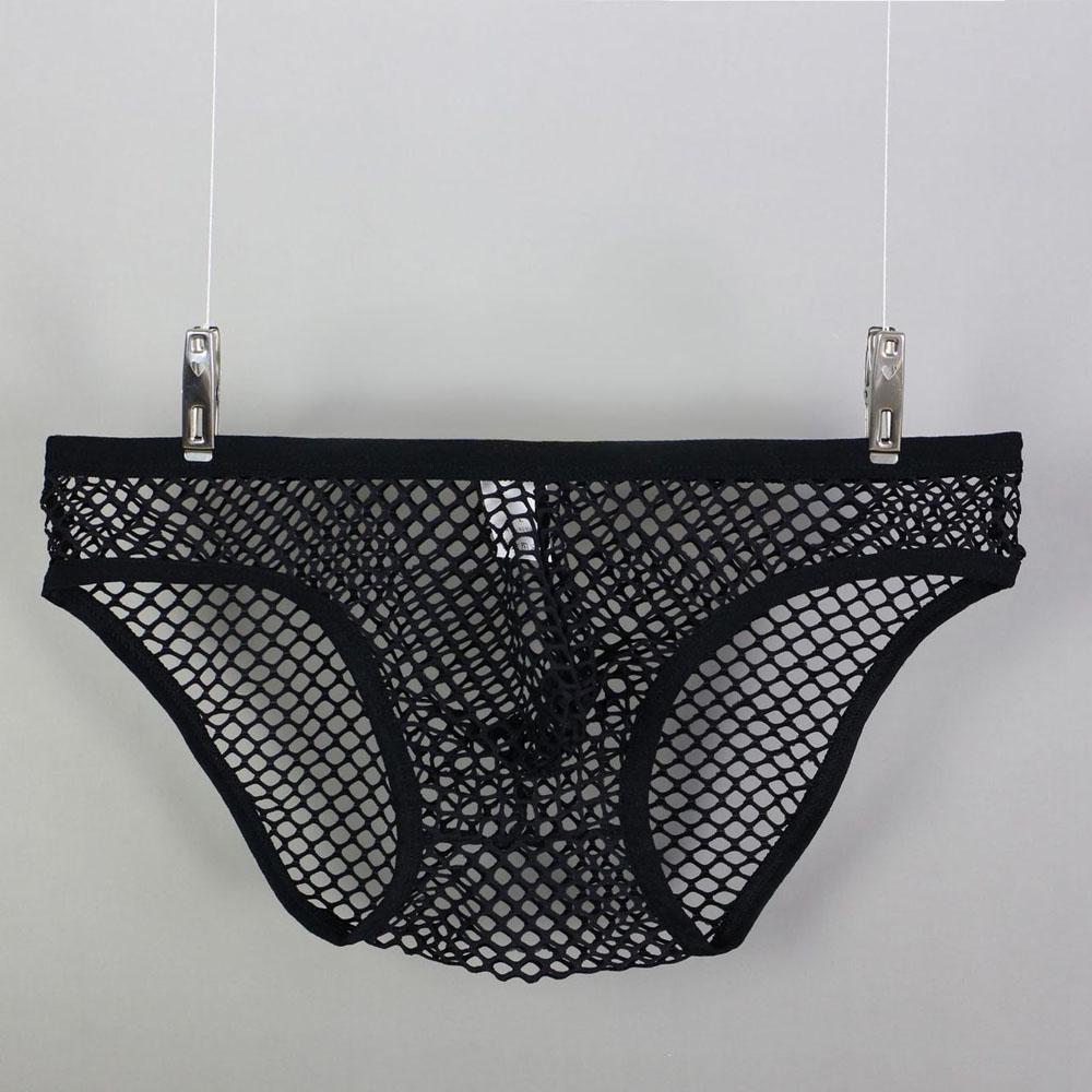Men's Sexy Comfortable Breathable Mesh Triangle Briefs Underwear Underpants