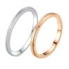 Women's High-End Frosted Titanium Steel Ring - Non-Fading Stainless Steel Minimalist Design