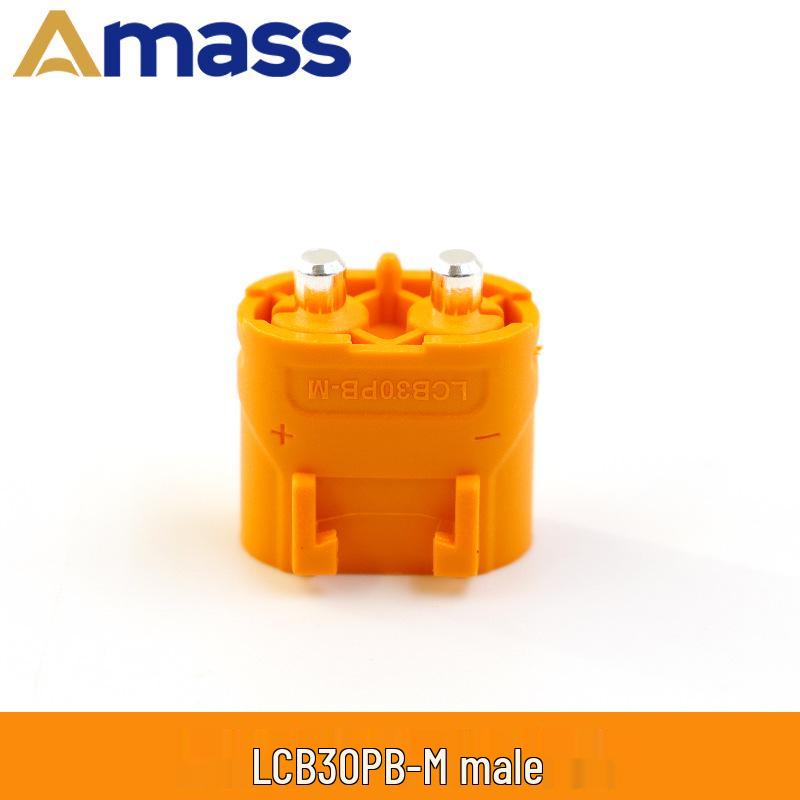 Amass LCB 40/50/60PW-M/F Crimp Purple Copper Silver-Plated Locking Circuit Board Connector