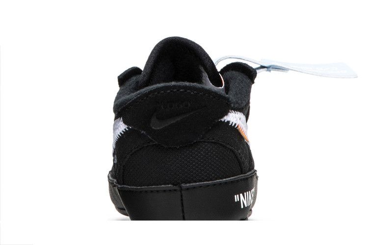 Kids' Sneakers Nike Air Force 1 Low Off-White Black White (I) Black/White-Cone-Black