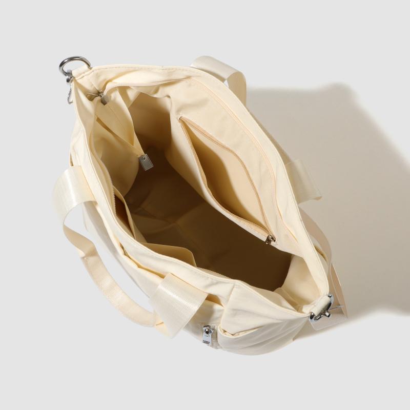 Women's Large Capacity Tote Bag Solid Color Shoulder Bag Water-Repellent Crossbody Bag