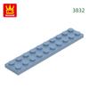 Non-Toxic 34Pcs/Lot 3832 2X10 Base Building Block Moc Board Parts Compatible With Bricks Diy Children Assembly Toys Gift Box
