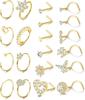 Bobisty Nose Ring Stainless Steel Nose Piercing Stud Septum Rings Lip Rings for Women Men