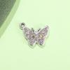  Breloque Pendentif Papillon Strass Coloré pour Bijoux, Charme pour Bracelets, Chevillères et Colliers DIY