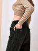 European & American Style High-Waist Slimming Drape Pants - Women's Casual Straight-Leg for Autumn/Winter 2024