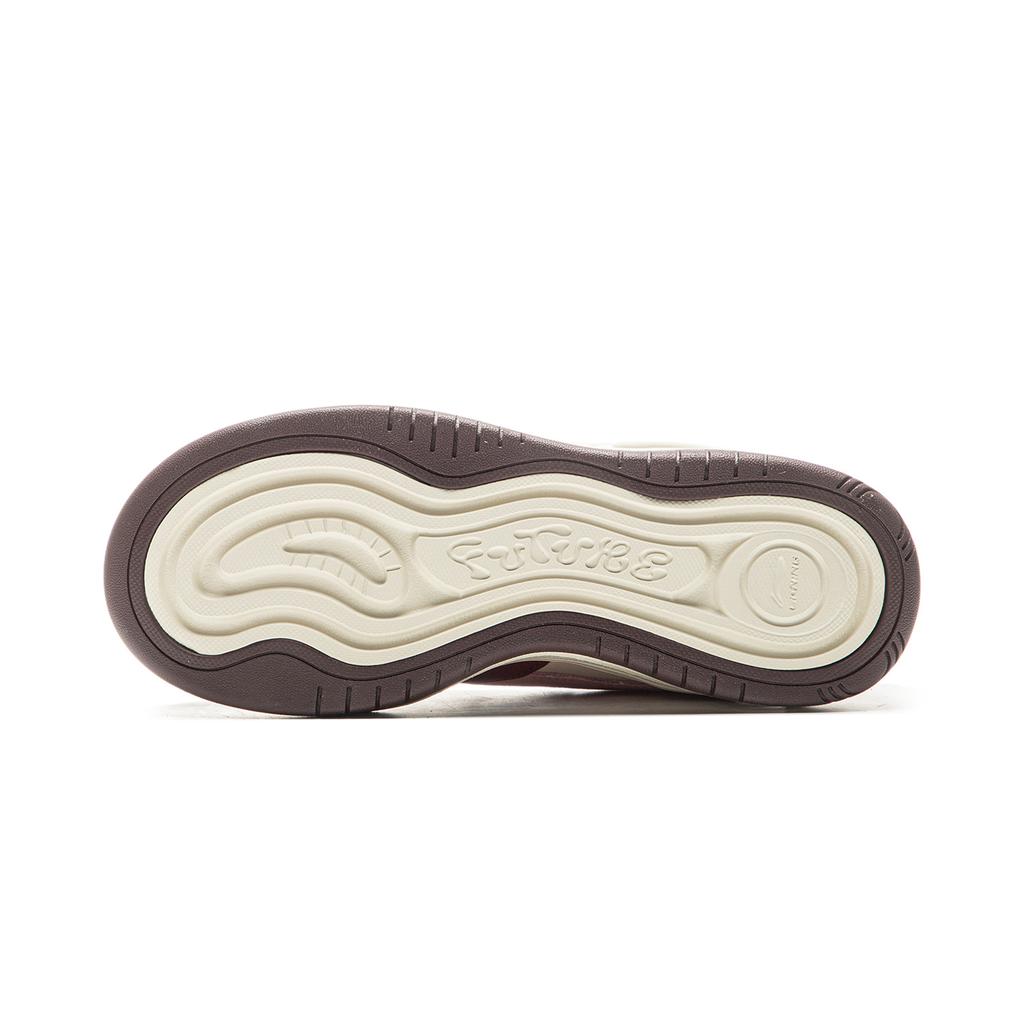 LiNing Future Flow Comfortable Versatile Non-Slip Wear-Resistant Low-Top Casual Shoes Women sneaker Red Mi AGCV008-3