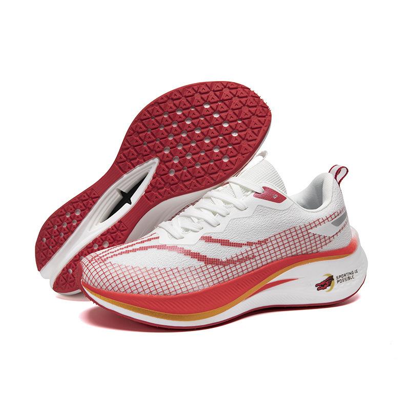 Red Rabbit running shoes men's new summer breathable flying electric professional racing big children pro sports running shoes men