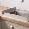 Soft Silicone Water Baffle Suction Cup Base Sink Flap Block Sink Splash Guard  Kitchen Countertop