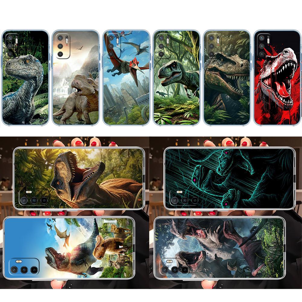 LO31 Dinosaur Transparent Phone Case for LG K22 K30 K40 K40S K41 K42 K50 K50S K51 K51S K52 K61 K62 K71 K92 Q60 Q61 V40 V50 V60