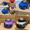 Wild Horse Resin Coffee Cup With Stainless Steel Interior For Home Tea Table And Gift Use