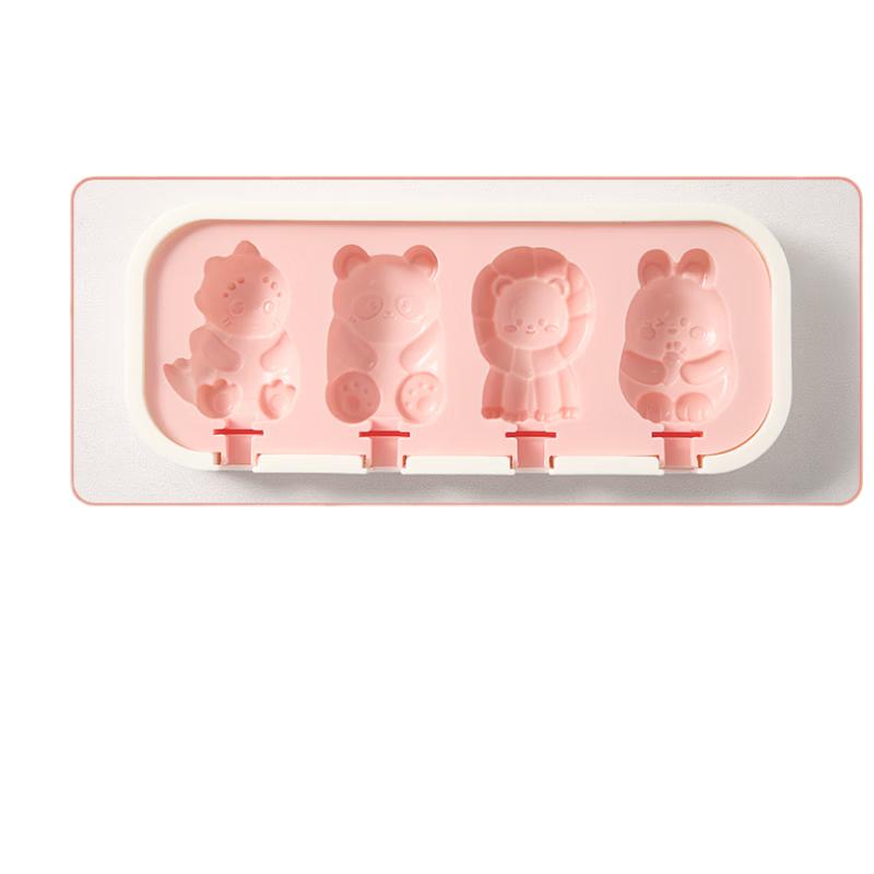Animal Shape Silicone Ice Cream & Popsicle Mold with Sticks