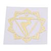 7 Pcs Sacred Geometry Metal Stickers Delicate Flower of Life Chakras Stickers Pyramid Meditation Art Resin Filler Supply