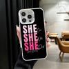 Girl Boss Lady Pink Soft Phone Case for iPhone 15 16 17 Pro Max 17Air 16E 14 Plus 13 12 Mini Shockproof Cover Back Shell