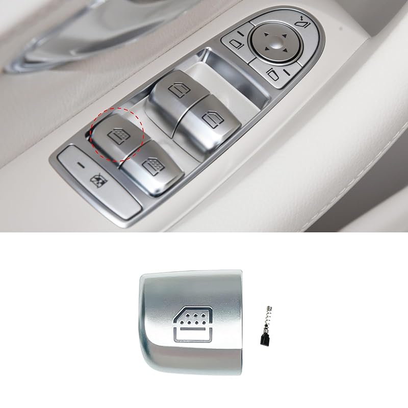 Master Power Window Switch Button Compatible with Mercedes Benz E S W213 2016- W222 2014- Lift Interior Caps Control Replacement (NO.3)