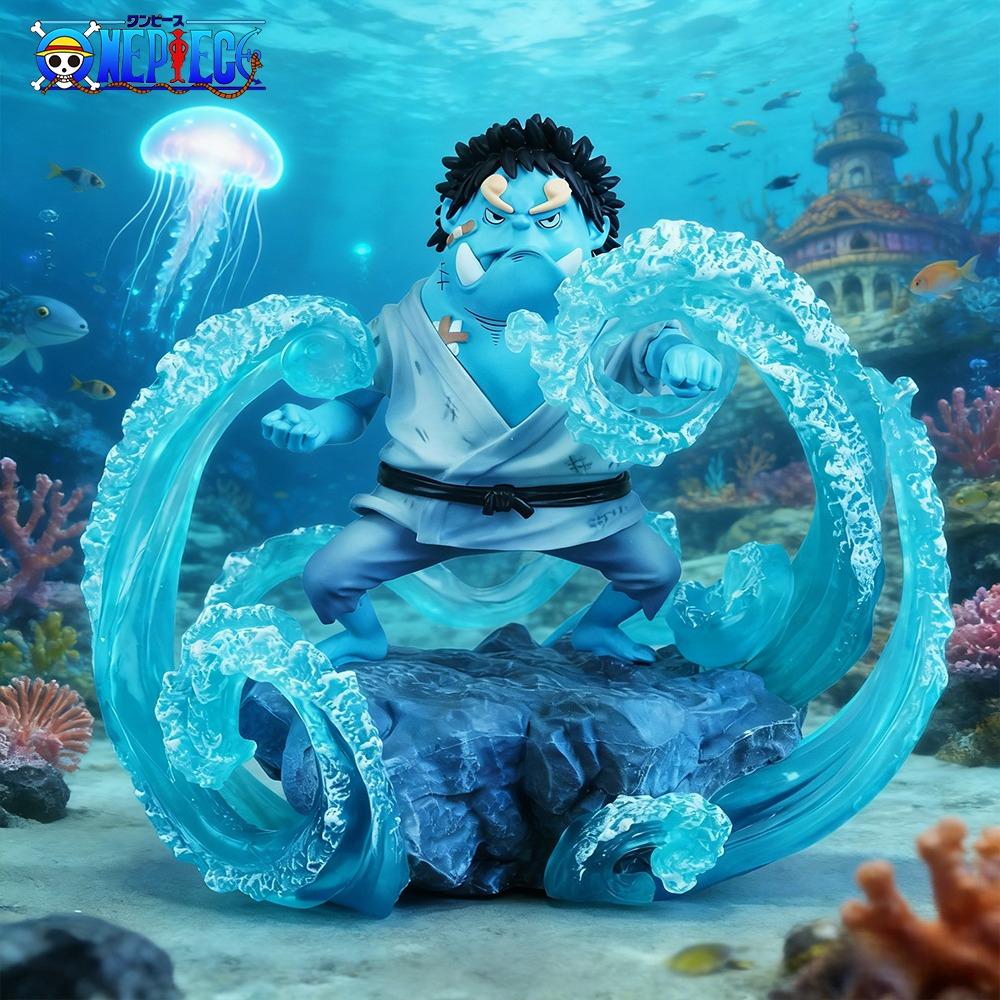 14.5cm/5.71in Anime One Piece Figure Jinbe Action Figures Pvc Statue Desktop Ornamen Collection Model Toys Gifts Poseable Articulated Scale Detailed