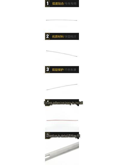 22 GS8 Rear Windshield High-Mount Brake Light Strip & Anti-Tail Warning Sticker