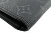 LOUIS VUITTON M61697 Monogram Eclipse leather Brazza Portefeuille Purse black leather mens Used