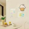 A3 Clear Fridge Magnets Acrylic Weekly Planner Board Rewritable Refrigerator Stickers Dry Erase Message Board Home Decoration