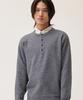 Akesi Marc Henley Neck Knit_Melange Grey