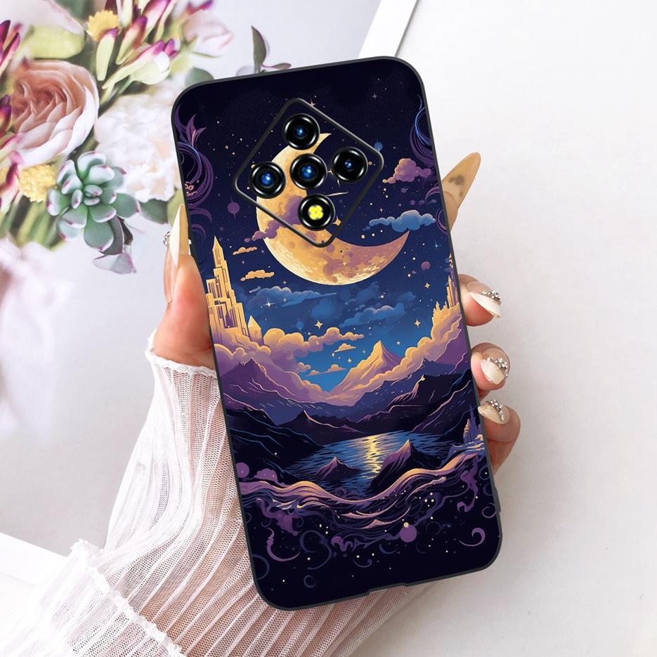 For Infinix Zero 8 Case X687 Stylish Flowers Butterfly Painted Cover Soft Slim Phone Case For Infinix Zero 8i Zero8 i X687B Bags