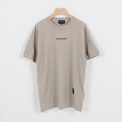 SEVENTEENTH Vital Short Sleeve T-Shirt Silver Gray