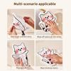 1Pcs Cute Cat Coral Fleece Hanging Towel Kitchen Hand Towel Bathroom Soft Absorbent Handkerchief Wipe Towel Cartoon Kids Towels