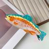 Non-Slip Small Claw Hairpin Thick Hair Compatible Barrettes Cute Salmon Fish Hair Clip  Women