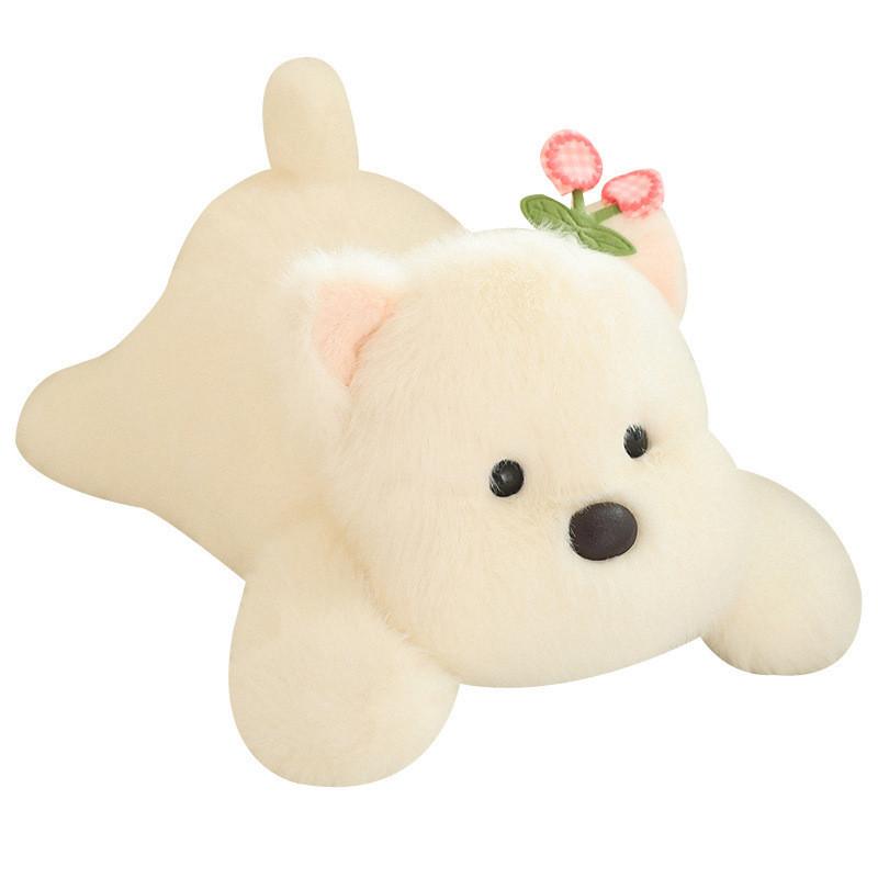 Highland Flower West White Terrier Dog Plush Toy Cartoon Stuffed Animal Doll