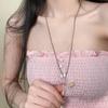 Spicy Girl Shiny Full Diamond Cross Pendant Long Necklace - Non-Fading Hip Hop Halloween Collarbone Chain