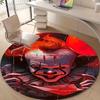 1pc Pennywise3 Design Printed Area Round Carpet for Bedroom Living Room Home Decor Rugs Mat Non Slip Mat Rug for Bedside