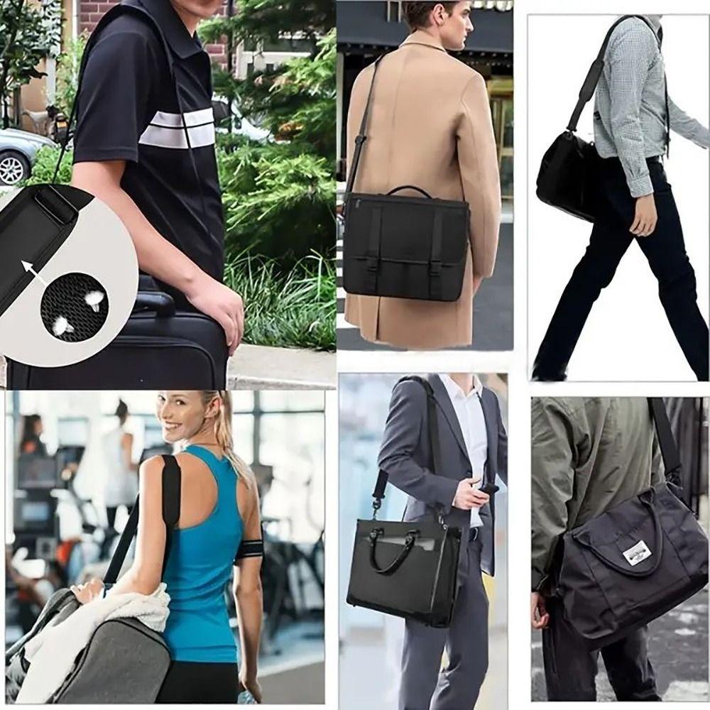 Handbag Handle Adjustable Bag Strap Nylon Black Shoulder Bag Strap Shoulder Strap Pad Shoulder Bag