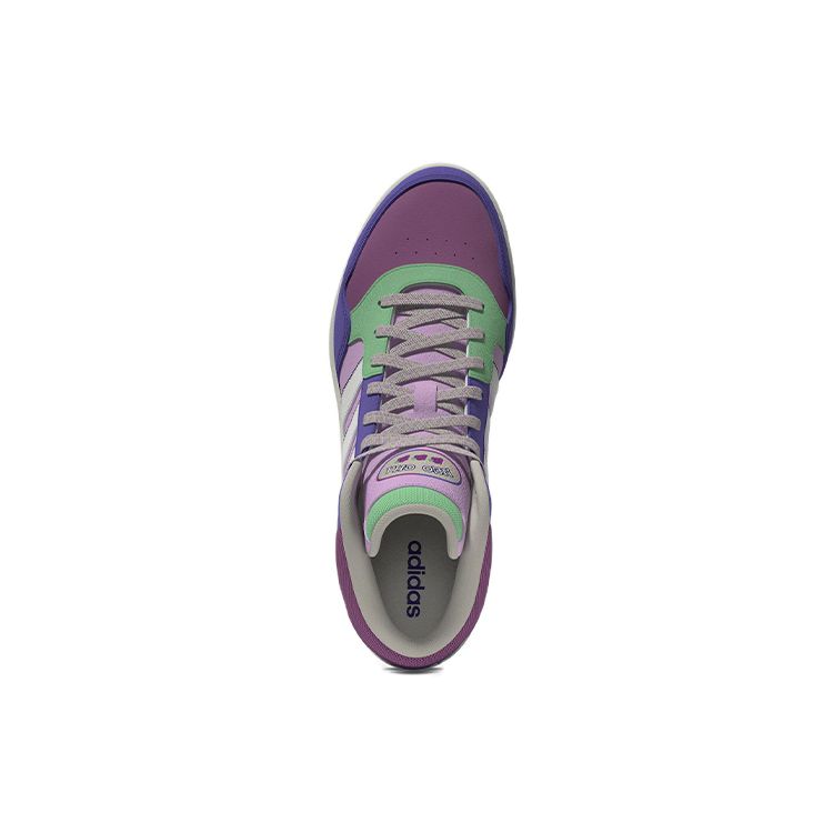 Adidas Neo Hoops 3.0 Mid Comfortable Casual Durable Mid-Top Skate Shoes Women Sneakers Purple Blue H03748