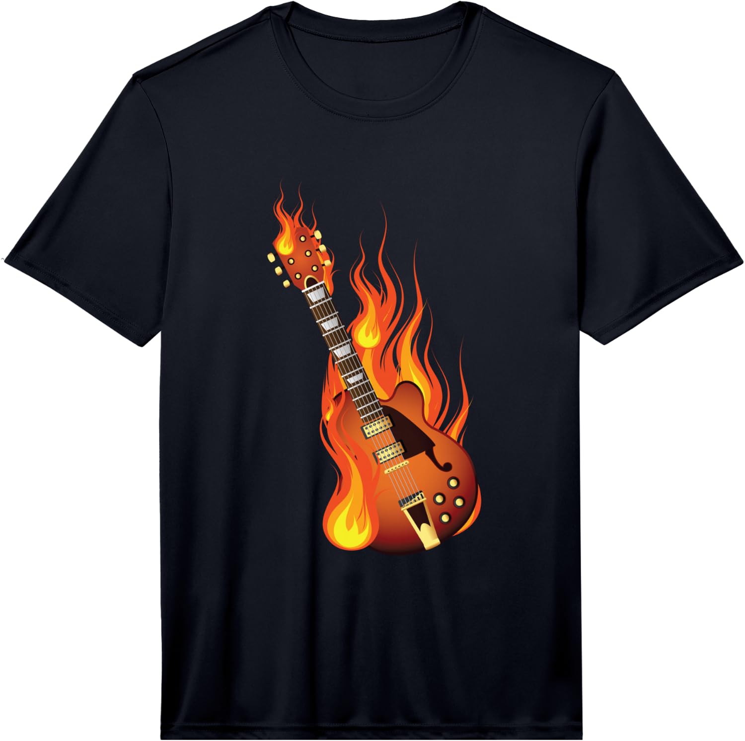 Brennede Rock Guitar Heavy Metal Music Performance T-Shirt Unisex T-Shirt XL
