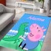 Custom personalization Peppa Pig Area Rug - Perfect For Kitchen, Bathroom,Laundry Room Decor Large Size Available,Gift All Seasons