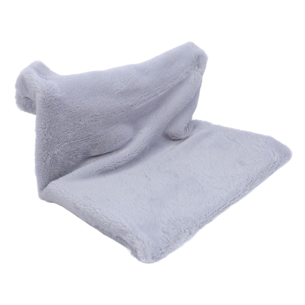 L Shaped Cat Hanging Bed Comfortable Warm Plush Metal Frame Multifunctional Cat Hammock Cushion for Home