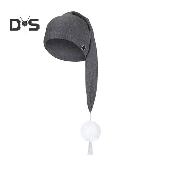 Unisex-Schlafmütze mit Bommel, verstellbar, einfarbig, elastisches Design, Thermomütze für kaltes Wetter, Herbst- und Wintermütze