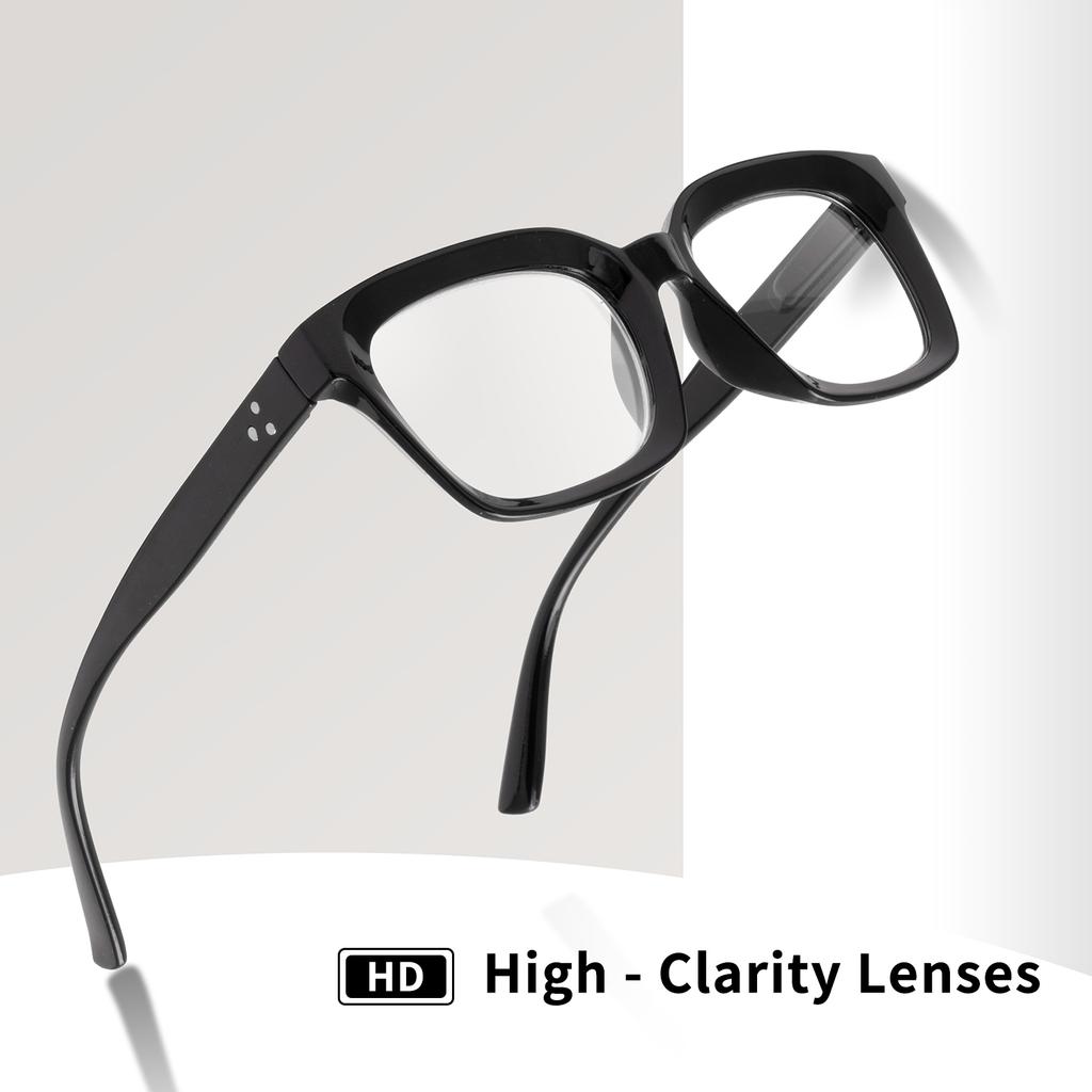 2PCS Anti Blue Light Square Reading Glasses Women Spring Hinge Presbyopic Glasses Diopters 1 1.5 2 2.5 3