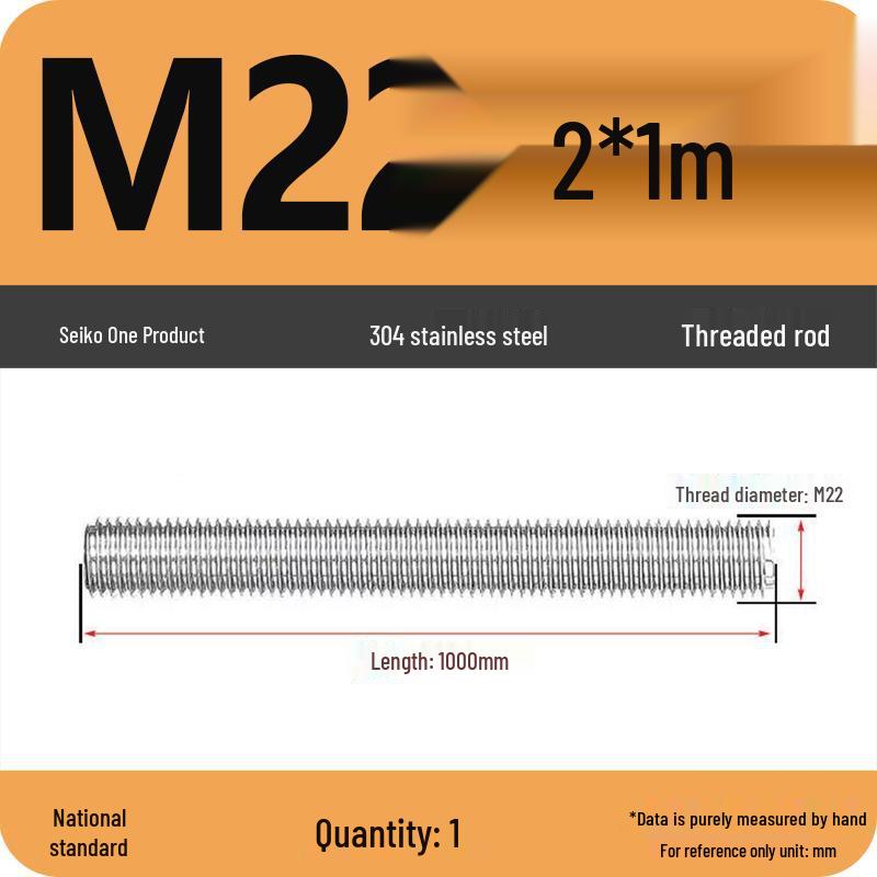 Stainless Steel Full Threaded Rod Bolt M5-M42