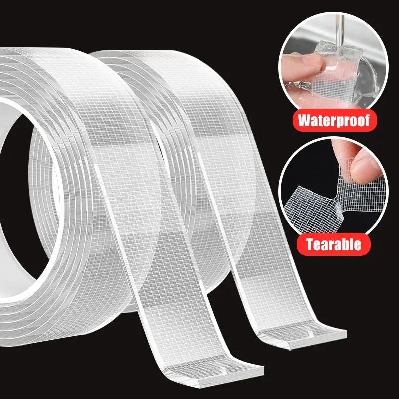 5m Ultra-Strong Nano Double-Sided Adhesive Tape - Clear, Removable & Waterproof - Heavy-Duty, Extra Sticky Strip for Endless Use