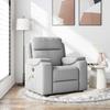 VidaXL Reclining Massage Chair Cloud Grey Fabric, Massage Chair, Armchair, Sofa Armchair, Office Chair 4015699