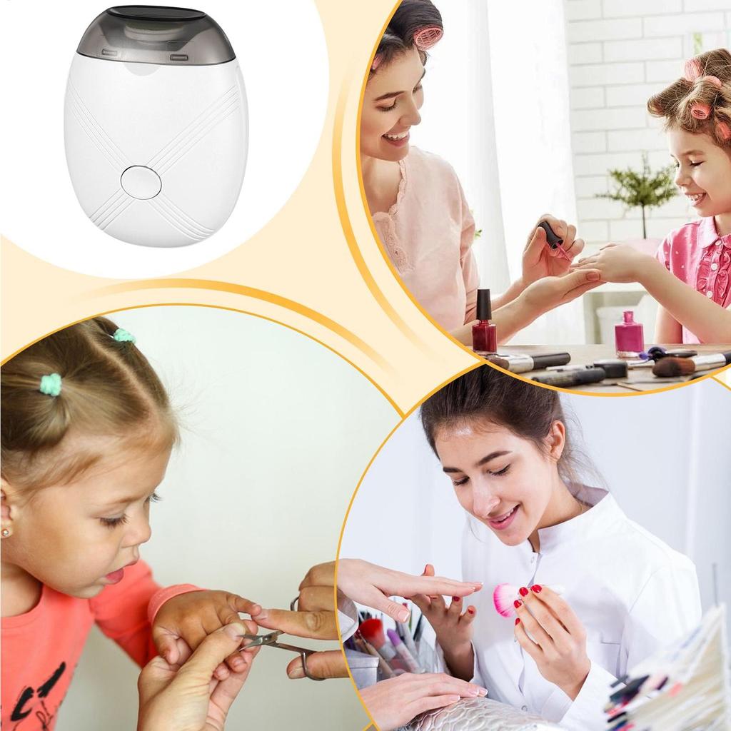 Electric Nail Files 3-Speed Rechargeable Fingernail Polisher with Light Automatic Electric Nail Clipper for Adult Kids Children
