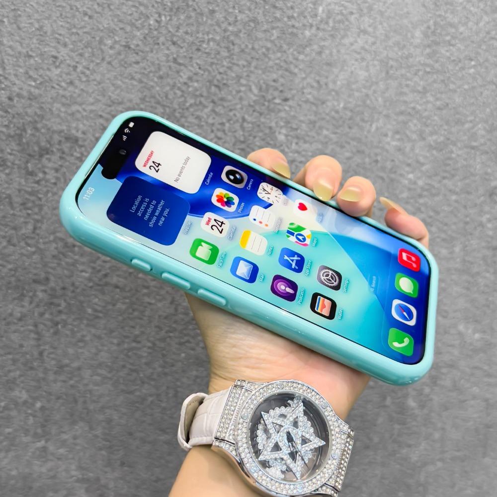 Turn to 17 Transparent Candy Color Frame DIY Phone Case For iPhone 17 Pro Max Air 11 13 14 12 15 Pro 16 Plus Acrylic Back Cover