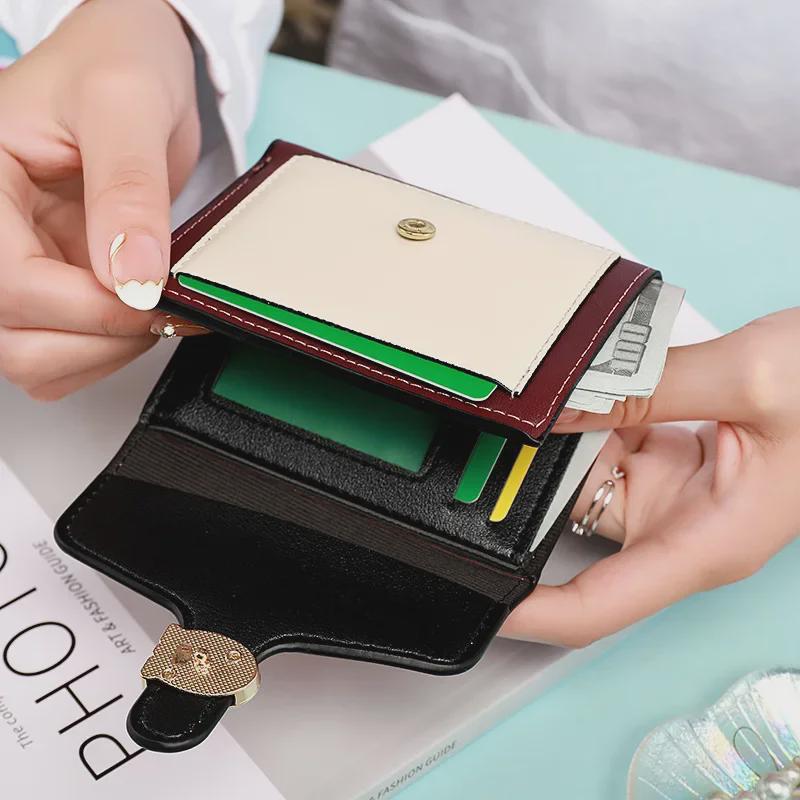 Women's Short Mini Wallet: Colorful, Multi-Card Slots, Coin Purse, Fashionable & Lightweight