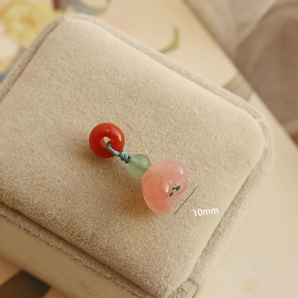 Southern Red Hetian Jade Pendant Beads Bracelet Necklace Accessories