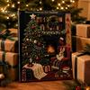 Holiday DIY Ornaments Christmas Faux Pearl Painting Kit, Santa Reindeer Art Relaxing Hobby Kits 3D Angel Wall Craft Kit for Adults, Festive Home Decor