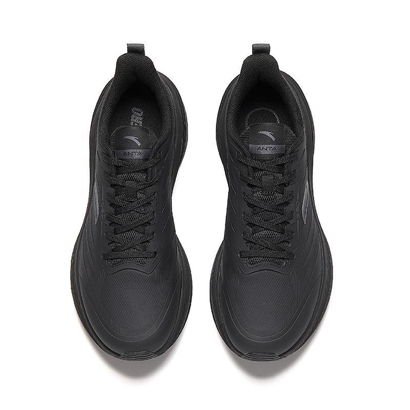 Anta Ling Feng Yun Ji Outdoor Sports Fashion Support Rebound Low Top Casual Running Shoes Men Sneaker Basic-Black Castle-Gray 912545501-4