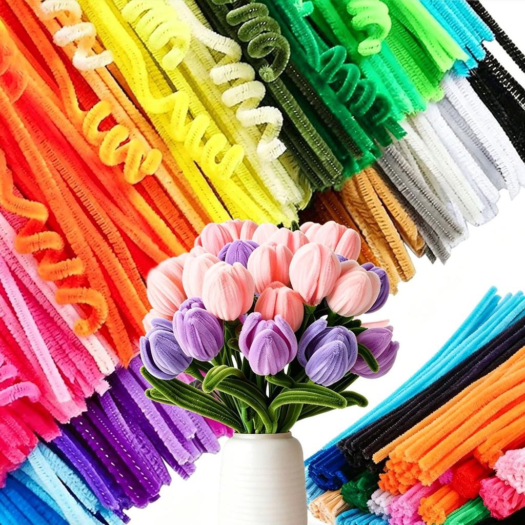 402Pcs 11.8Inch Colorful Pipe Cleaners Bulk - 30 Assorted Bright Colors Chenille Stems, DIY Craft Supplies for Party Decor, ZSY
