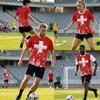 Swiss Switzerland Soccer Football Tshirt 3D Print National Flag JERSEY Training Round Neck Unisex Men Women Sport CHEER Short Sleeve Uniform