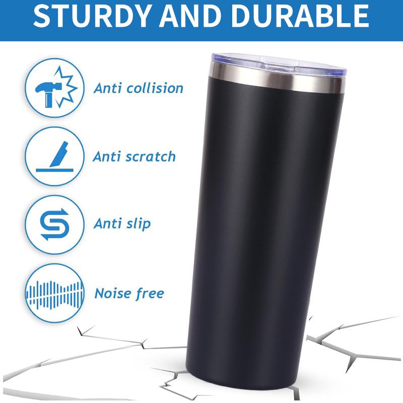Car Cup Stainless Steel Double-layer Insulation Cup Outdoor Car Ice Bullion Cup